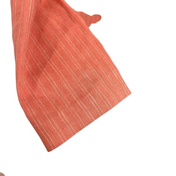 Sonoma Rust Linen Blend Pinstripe Blazer M Modern Vintage Workwear Academia Fall - Picture 3 of 7